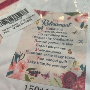 Retirement blanket. New In package 60x 50. Perfect gift for someone reti…